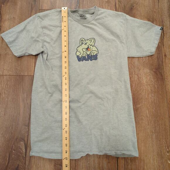 Vans Elephant Men's Small Shirt Skater Animal Nature Cartoon Graphic Surf - Picture 4 of 6